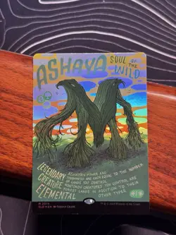 MTG Ashaya, Soul of the Wild RAINBOW FOIL Secret Lair Drop 2014 UNPLAYED - Image 1