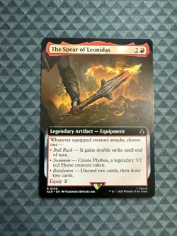 MTG The Spear of Leonidas #0165 Extended Art Rare UB: Assassin’s Creed (ACR) - Image 1