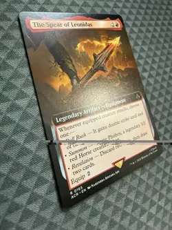 MTG The Spear of Leonidas #0165 Extended Art Rare UB: Assassin’s Creed (ACR) - Image 2