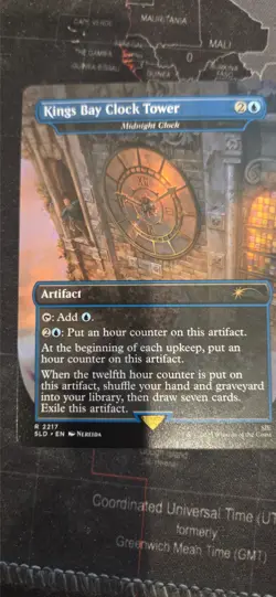 MtG Kings Bay Clock Tower - Midnight Clock Secret Lair - Image 1