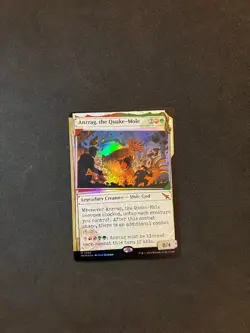 Anzrag, the Quake-Mole #385 FOIL (Invis. Ink) [Murders at Karlov Manor] Magic - Image 1