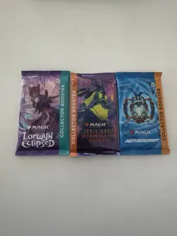 MTG 3x Collector Booster Pack Lot English Factory Sealed Lot 7 - Image 1