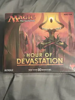 Hour of Devastation Bundle English Brand New Factory Sealed MTG Fat Pack - Image 1