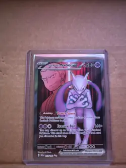 Team Rocket’s Mewtwo Ex DRI: 213/182 Ultra Rare Pokemon TCG Near Mint - Image 1