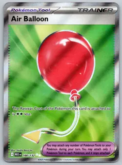 Pokemon TCG Air Balloon 166/132 Mega Evolution Full Art Ultra Rare - Image 1