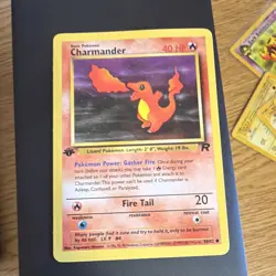 Pokemon Charmander Team Rocket 1st Edition Regular 40 HP Common 50/82 Card - Image 1