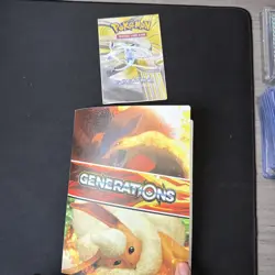 Pokemon Binder Vintage Lot Topps Holo Neo genesis Card List - Image 1