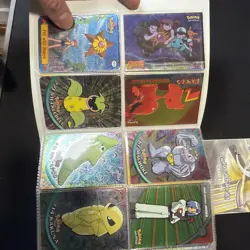 Pokemon Binder Vintage Lot Topps Holo Neo genesis Card List - Image 3