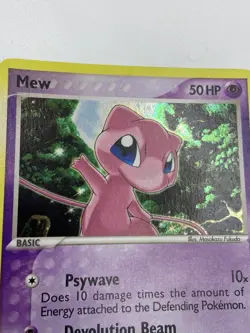 2006 Black Star Promo Mew 040 Holo Pokemon Card - Image 2