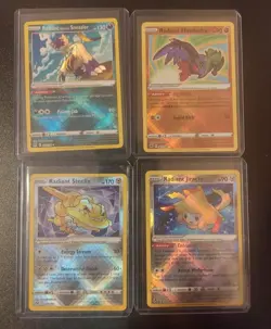 Pokemon Radiant (4) Card Bundle- Sneasler, Hawlucha, Steelix, Jirachi w/ 3 Bonus - Image 1