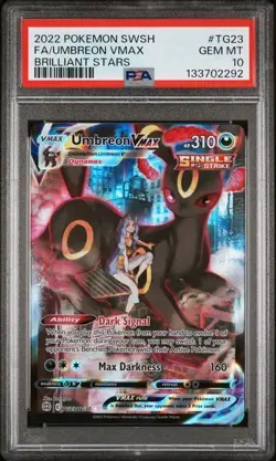 PSA 10 Umbreon Vmax TG23/TG30 Pokemon Brilliant Stars Trainer Gallery - Image 1