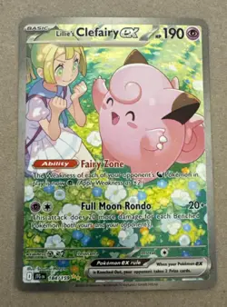 Pokemon Journey Together Lillie's Clefairy EX Sir 184/159 - Image 1