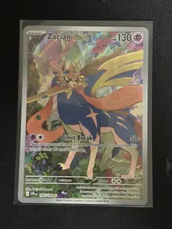 Pokemon TCG Zacian 100/094 : Phantasmal Flames Illustration Rare - Image 1