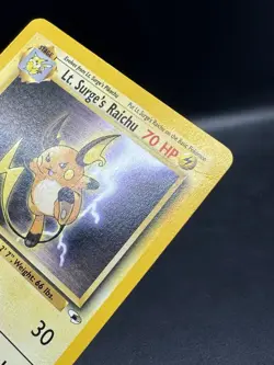 Lt. Surge's Raichu 028/132 Gym Heroes 1st Edition Rare Pokemon TCG - Image 4