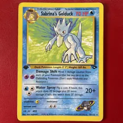 Sabrina's Golduck 30/132 Gym Challenge Regular First Edition LP Pokemon - Image 1