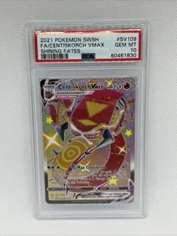 Pokemon Shining Fates #SV109 Centiskorch VMAX Full Art PSA 10 GEM MT - Image 1