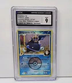CGC 9 Empoleon FB 27/147 Pokemon Supreme Victors Cross Holo Graded Mint Card - Image 1