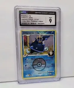 CGC 9 Empoleon FB 27/147 Pokemon Supreme Victors Cross Holo Graded Mint Card - Image 4