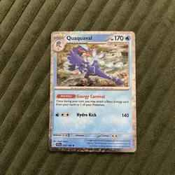 Pokemon Scarlet & Violet 054/198 Quaquaval Sparkle EU Exclusive - Image 1