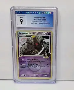 CGC 9 Dusknoir FB Supreme Victors Crosshatch Holo 26/147 Pokemon League 2009 - Image 2