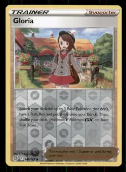 Gloria SWSH09: Brilliant Stars #141/172 UC Reverse Holo Pokemon LP - Image 1
