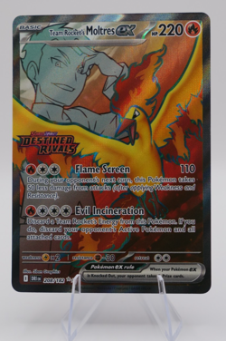 Team Rocket's Moltres ex DR Stamped Holo 208/182 Pokemon SV: Destined Rivals - Image 1