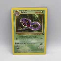Pokemon TCG Arbok Fossil 31/62 Regular Uncommon - Image 1