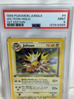 1999 Pokemon Jungle Jolteon Halo 1st Edition PSA 9 Mint - Image 2