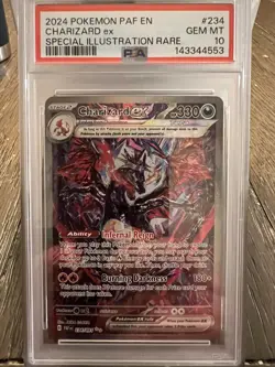 2024 Pokemon Paldean Fates Charizard ex Special Illustration Rare PSA 10 234/091 - Image 1