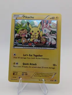 Pokemon TCG 2016 XY Black Star Promo Rare Holo Pikachu XY95 - Image 1
