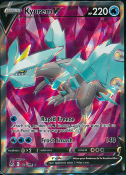 Pokemon TCG Kyurem V 174/196 Lost Origin Full Art Ultra Rare Holo Near Mint - Image 1