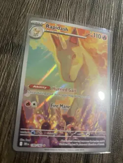 Rapidash 189/182 Sv10: Destined Rivals Holo Rare Pokemon TCG Illustration - Image 2