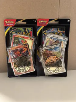 2x Pokemon TCG Phantasmal Flames -Premium Checklane Blister (Greedent+Magcargo) - Image 1