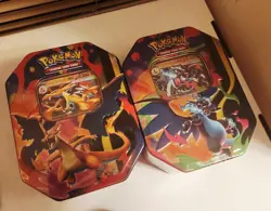 Pokemon Mega Charizard X & Y Tin Set 2026 TCG set of 2 Sealed - Image 1