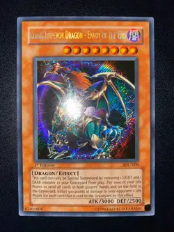 YU-GI-OH! CHAOS EMPEROR DRAGON SECRET RARE IOC-000 1ST EDITION ENGLISH NM/EX - Image 1