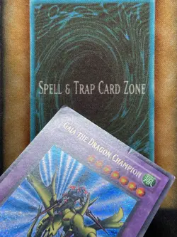 Yugioh Gaia The Dragon Champion LOB-125 Secret Rare Original Print MP - Image 2