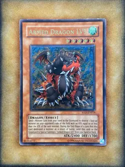 Yugioh Armed Dragon LV5 SOD-EN014 Ultimate Rare MP - Image 1