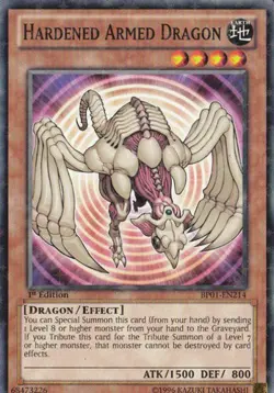 Hardened Armed Dragon - BP01-EN214 - Starfoil Rare - Unlimited Edition - Heavily - Image 1