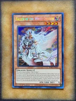 Yugioh Fallen of The White Dragon BPRO-EN024 Secret Rare 1st Ed NM - Image 1