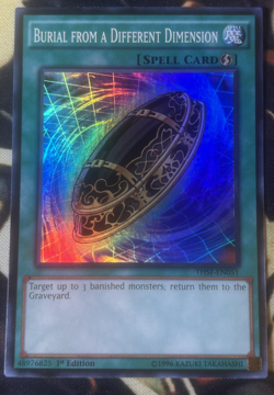 Yugioh: Burial From A Different Dimension - THSF-EN051 - Super Rare - 1st Ed LP - Image 1