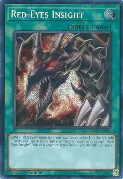 Yugioh! Red-Eyes Insight - RA03-EN061 - Secret Rare - 1st Edition Near Mint, Eng - Image 1