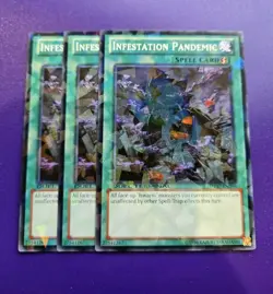x3 Infestation Pandemic Duel Terminal Common DT07-EN096 LP Yugioh - Image 1