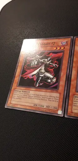 Yu-Gi-Oh! 3x Skull Knight #2, LOD-006, Common, 2. Edition, Englisch, NM/EX/GD - Image 2