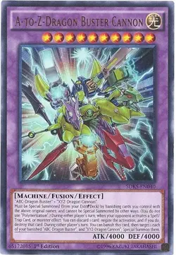 Yu-Gi-Oh Card - SDKS-EN040 - A-TO-Z-DRAGON BUSTER CANNON (ultra rare holo) -NM/M - Image 1