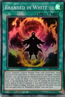 LIOV-EN055 BRANDED IN WHITE SUPER RARE 1ST EDITION YuGiOh CARD - Image 1