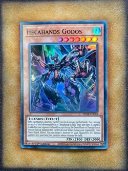 Yugioh Hecahands Godos PHRE-EN003 Super Rare 1st Ed NM - Image 1