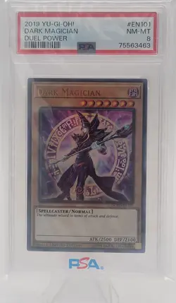 2019 YU-GI-OH! DUEL POWER #EN101 DARK MAGICIAN PSA 8 - Image 1