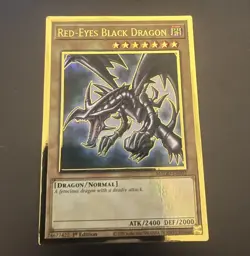 Yugioh MAGO-EN003 Red Eyes Black Dragon 1st Edition Gold Rare Normal - Image 1