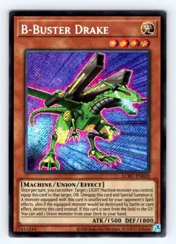 Yugioh B-Buster Drake LCKC-EN020 Unlimited Secret Rare Holo - NM 💎 - Image 1