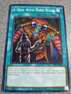 Yu-gi-oh card j23 A deal with the dark ruler - Image 1